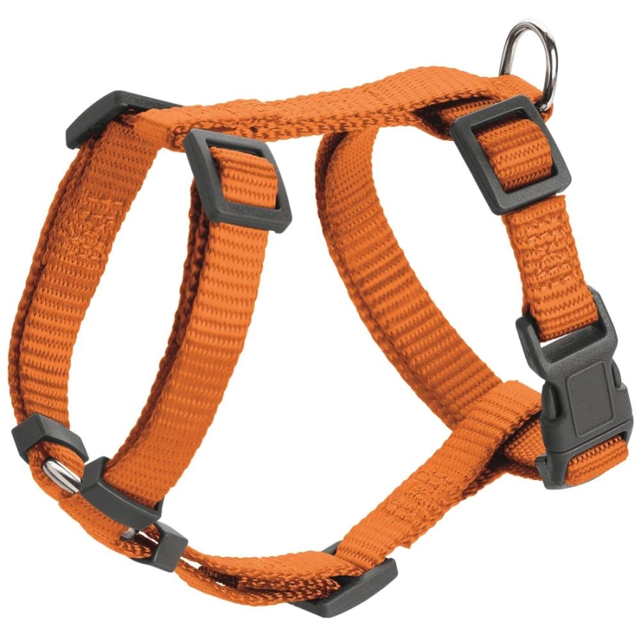 An image of a orange dog harness